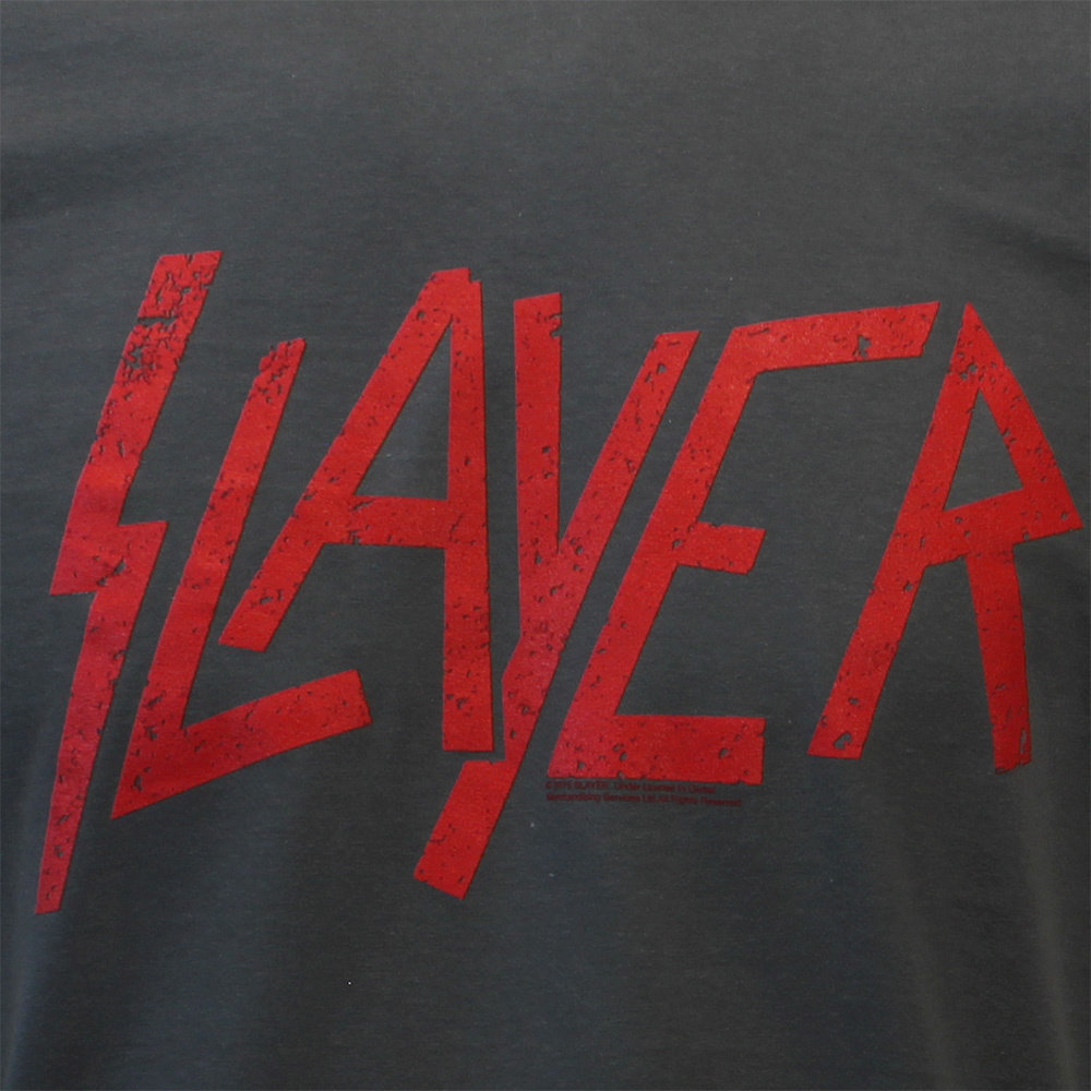 Slayer Distressed Logo Band T-Shirt 