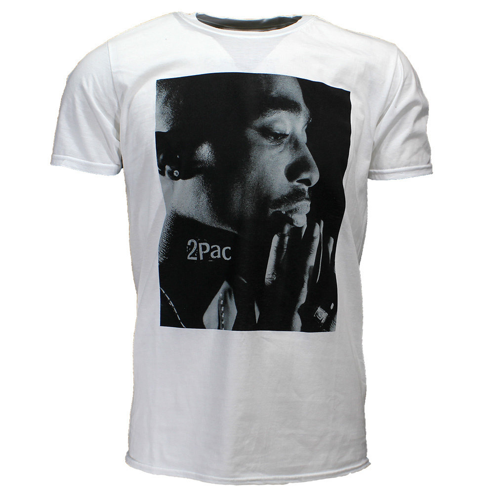 Band Merchandise Tupac 2PAC Changes Side Photo T-Shirt White - Official Merchandise Band Merchandise Tupac 2PAC Changes Side Photo T-Shirt White - Official Merchandise