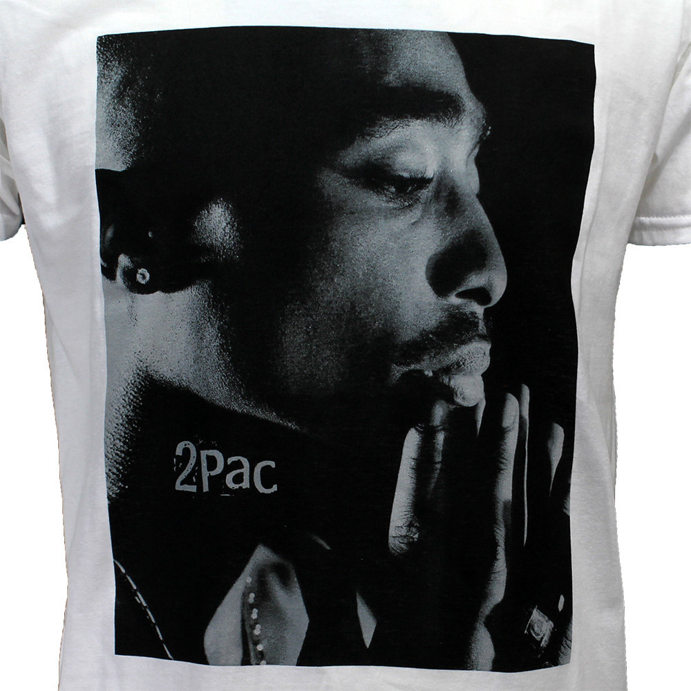 Band Merchandise Tupac 2PAC Changes Side Photo T-Shirt White - Official Merchandise Band Merchandise Tupac 2PAC Changes Side Photo T-Shirt White - Official Merchandise