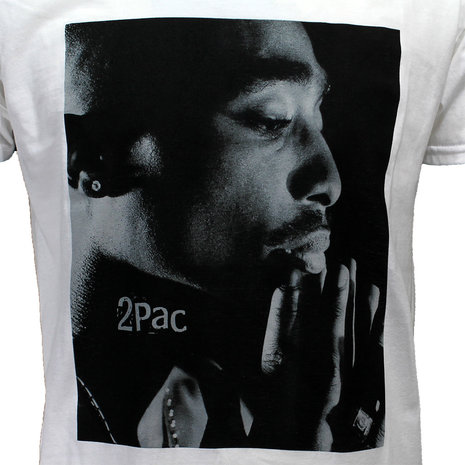 Band Merchandise Tupac 2PAC Changes Side Photo T-Shirt White - Official Merchandise Band Merchandise Tupac 2PAC Changes Side Photo T-Shirt White - Official Merchandise