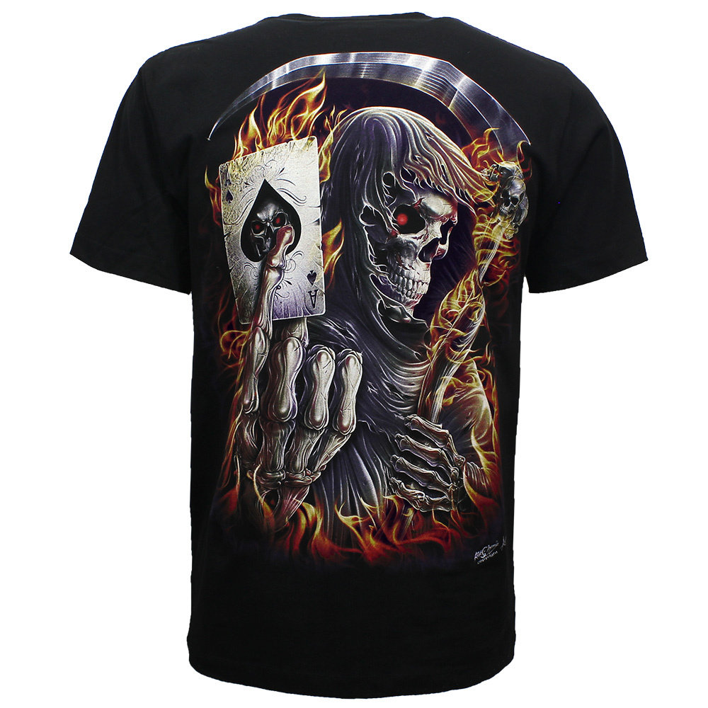 Reaper Ace of Spades Glow in the Dark T-Shirt | Worldwide Shipping ...