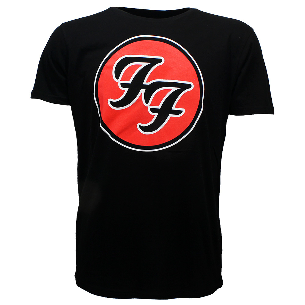 Foo Fighters Official Baby Grow - FF Band Logo Black Bodysuit 0-3 Months