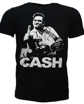 Band Merchandise Johnny Cash Middle Finger T-Shirt Band Merchandise Johnny Cash Middle Finger T-Shirt