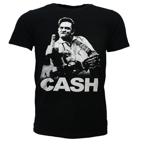 johnny cash middle finger tee