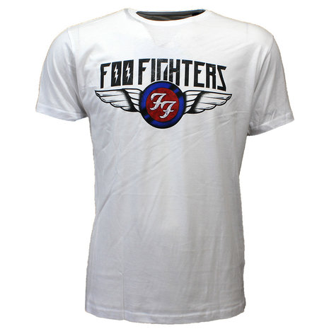 Band Merchandise Foo Fighters Flash Wings Band T-Shirt Wit - Officiële Merchandise | Popmerch.com Band Merchandise Foo Fighters Flash Wings Band T-Shirt Wit - Officiële Merchandise | Popmerch.com