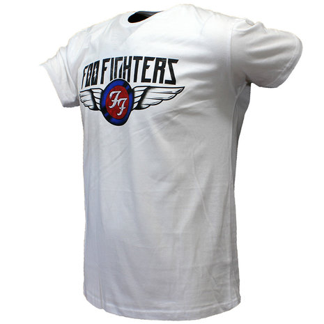 Band Merchandise Foo Fighters Flash Wings Band T-Shirt Wit - Officiële Merchandise | Popmerch.com Band Merchandise Foo Fighters Flash Wings Band T-Shirt Wit - Officiële Merchandise | Popmerch.com