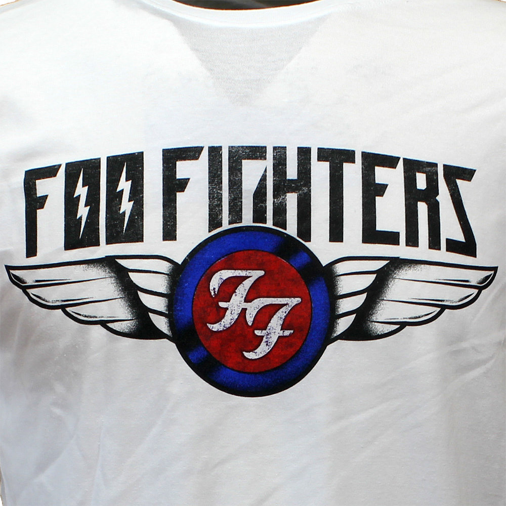 Band Merchandise Foo Fighters Flash Wings Band T-Shirt Wit - Officiële Merchandise | Popmerch.com Band Merchandise Foo Fighters Flash Wings Band T-Shirt Wit - Officiële Merchandise | Popmerch.com