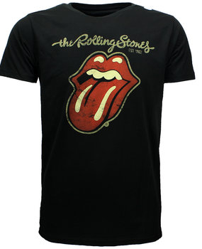 Band Merchandise The Rolling Stones T-Shirt mit verputzter Zunge