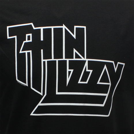 Band Merchandise Thin Lizzy Logo Band T-Shirt Zwart - Officiële Merchandise | Popmerch.com Band Merchandise Thin Lizzy Logo Band T-Shirt Zwart - Officiële Merchandise | Popmerch.com