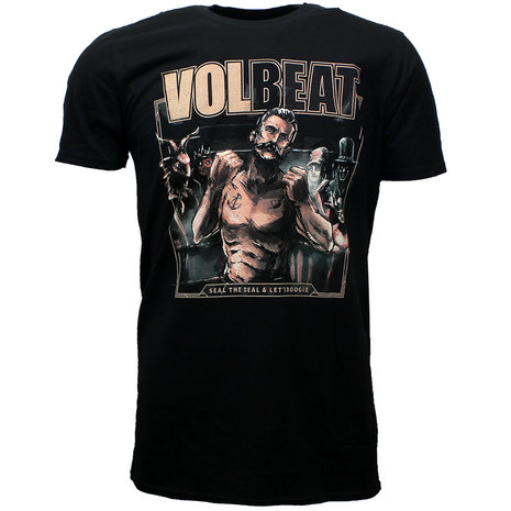 Volbeat Seal Deal Band T-Shirt Black | Worldwide Shipping - Popmerch.com