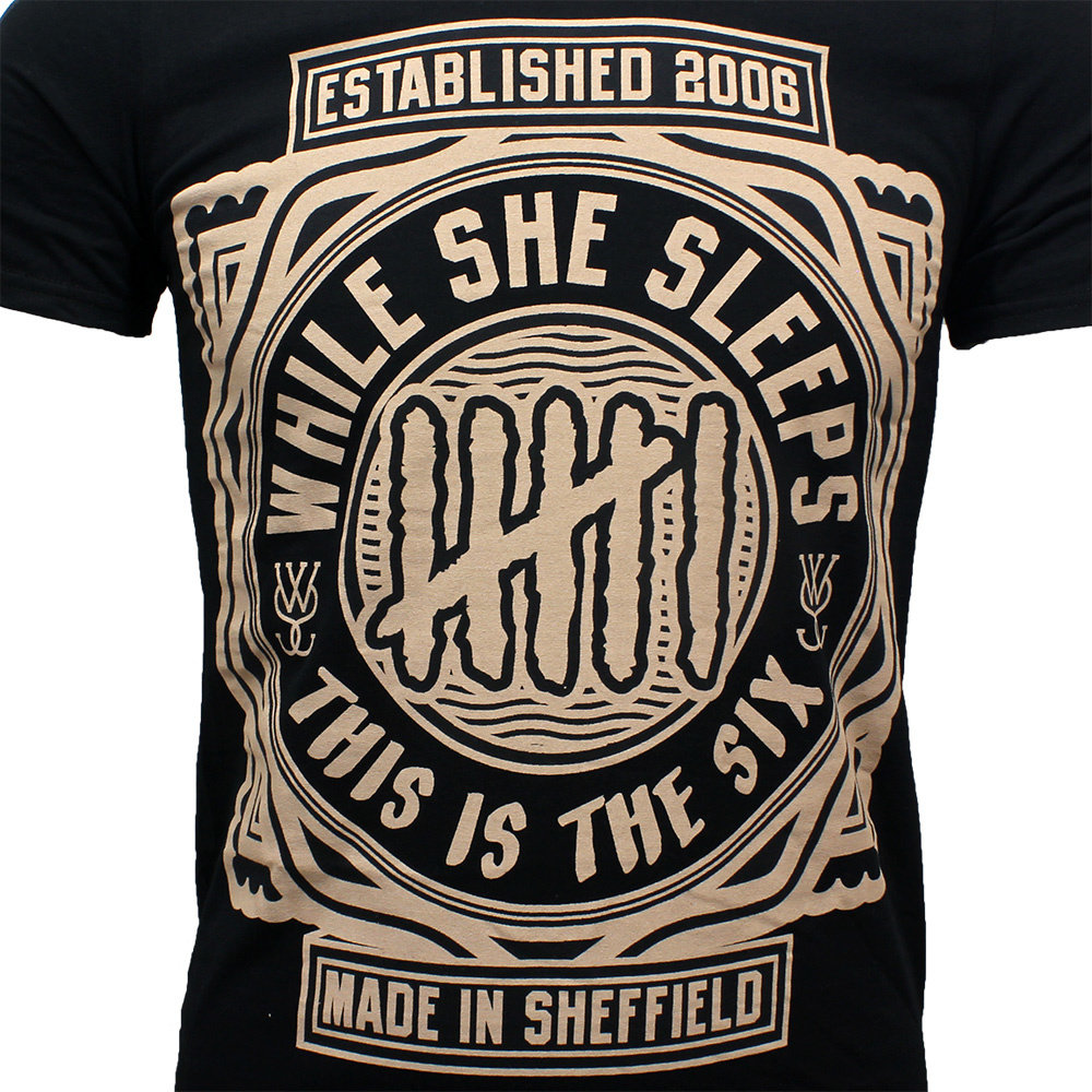 Band Merchandise While She Sleeps This Is The Six T-Shirt – Offizielles Merchandise | Popmerch.com