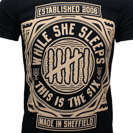 Band Merchandise While She Sleeps This Is The Six T-Shirt – Offizielles Merchandise | Popmerch.com