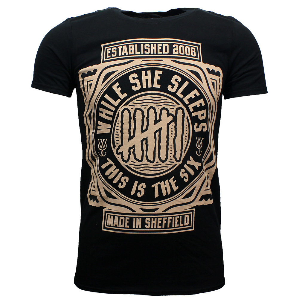 Band Merchandise While She Sleeps This Is The Six T-Shirt – Offizielles Merchandise | Popmerch.com