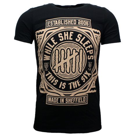 Band Merchandise While She Sleeps This Is The Six T-Shirt – Offizielles Merchandise | Popmerch.com