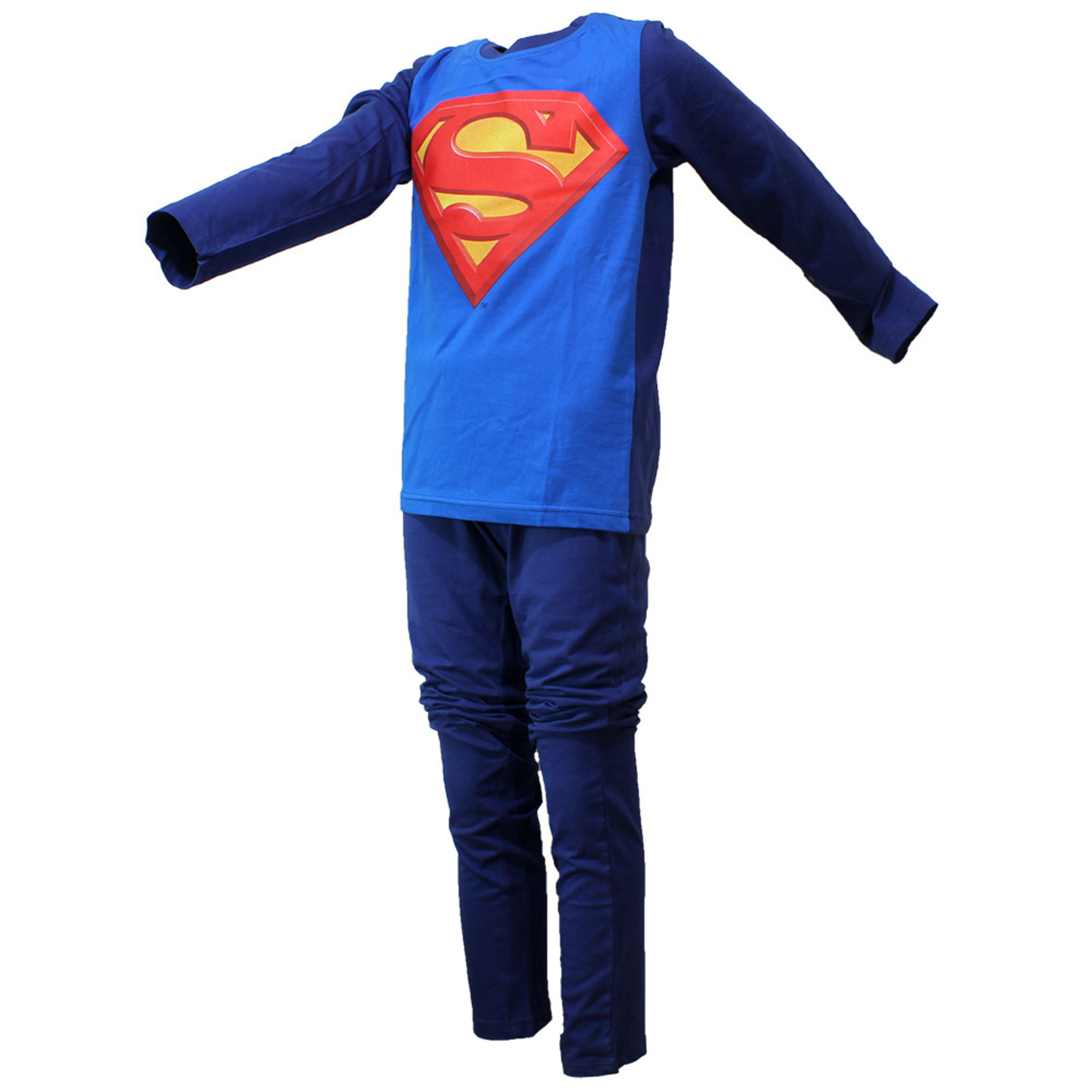 Pyjama Superman DC Comics Avec Cape Amovible - 100% Coton - Tailles 2-8 Ans - Licence Officielle