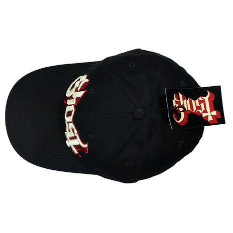 Band Merchandise Ghost Logo Baseball Cap Schwarz - Offizielles Merchandise Band Merchandise Ghost Logo Baseball Cap Schwarz - Offizielles Merchandise