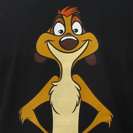 Disney The Lion King Timon T-Shirt Zwart Disney The Lion King Timon T-Shirt Zwart