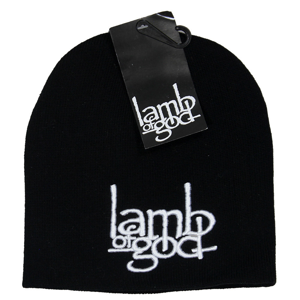 Band Merchandise Lamb Of God Band Logo Beanie Mütze – Offizielles Merchandise | Popmerch.com Band Merchandise Lamb Of God Band Logo Beanie Mütze – Offizielles Merchandise | Popmerch.com