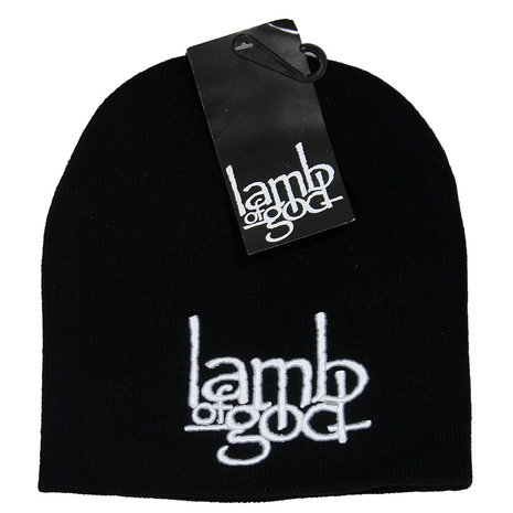 Band Merchandise Lamb Of God Band Logo Beanie Muts - Officiële Merchandise | Popmerch.com Band Merchandise Lamb Of God Band Logo Beanie Muts - Officiële Merchandise | Popmerch.com