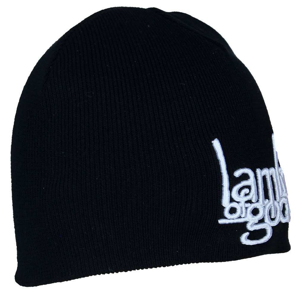 Band Merchandise Lamb Of God Band Logo Beanie Hat - Official Merchandise | Popmerch.com