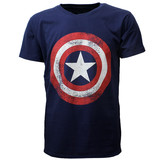 Captain America Marvel Comics Captain America Distorted Shield T-Shirt Captain America Marvel Comics Captain America Distorted Shield T-Shirt