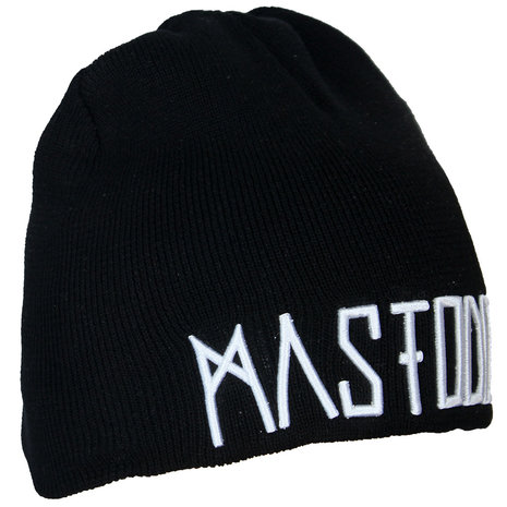 Band Merchandise Mastodon Band Logo Beanie Muts Zwart - Officiële Merchandise | Popmerch.com Band Merchandise Mastodon Band Logo Beanie Muts Zwart - Officiële Merchandise | Popmerch.com