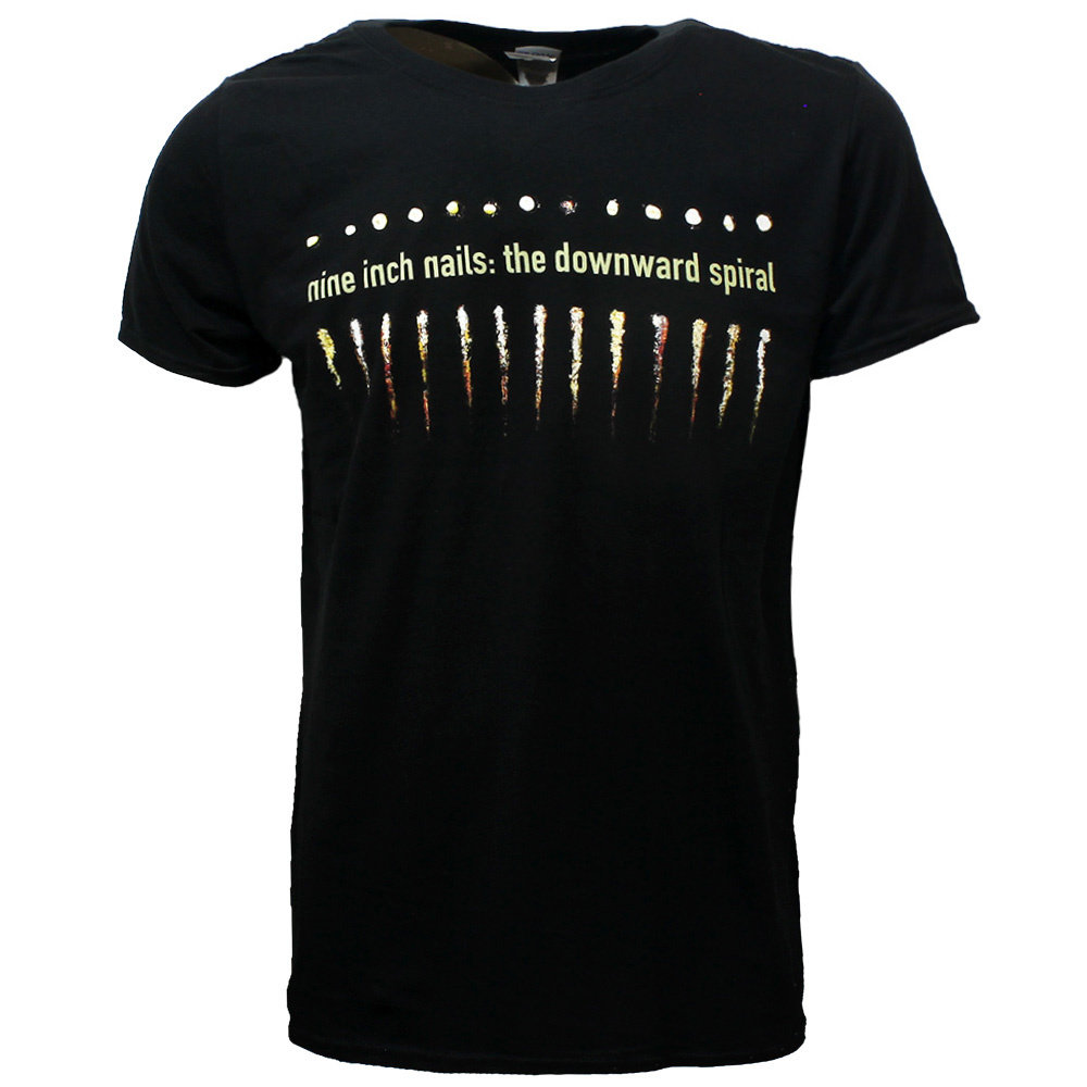 Band Merchandise Nine Inch Nails NIN Downward Spiral Band T-Shirt Zwart Band Merchandise Nine Inch Nails NIN Downward Spiral Band T-Shirt Zwart
