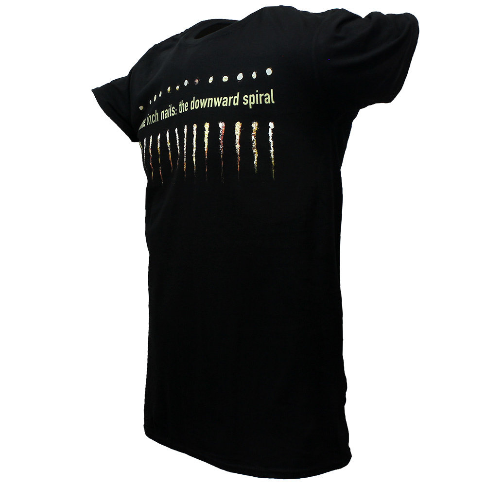 Band Merchandise Nine Inch Nails NIN Downward Spiral Band T-Shirt Zwart Band Merchandise Nine Inch Nails NIN Downward Spiral Band T-Shirt Zwart