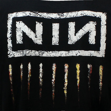 Band Merchandise Nine Inch Nails NIN Downward Spiral Band T-Shirt Zwart Band Merchandise Nine Inch Nails NIN Downward Spiral Band T-Shirt Zwart