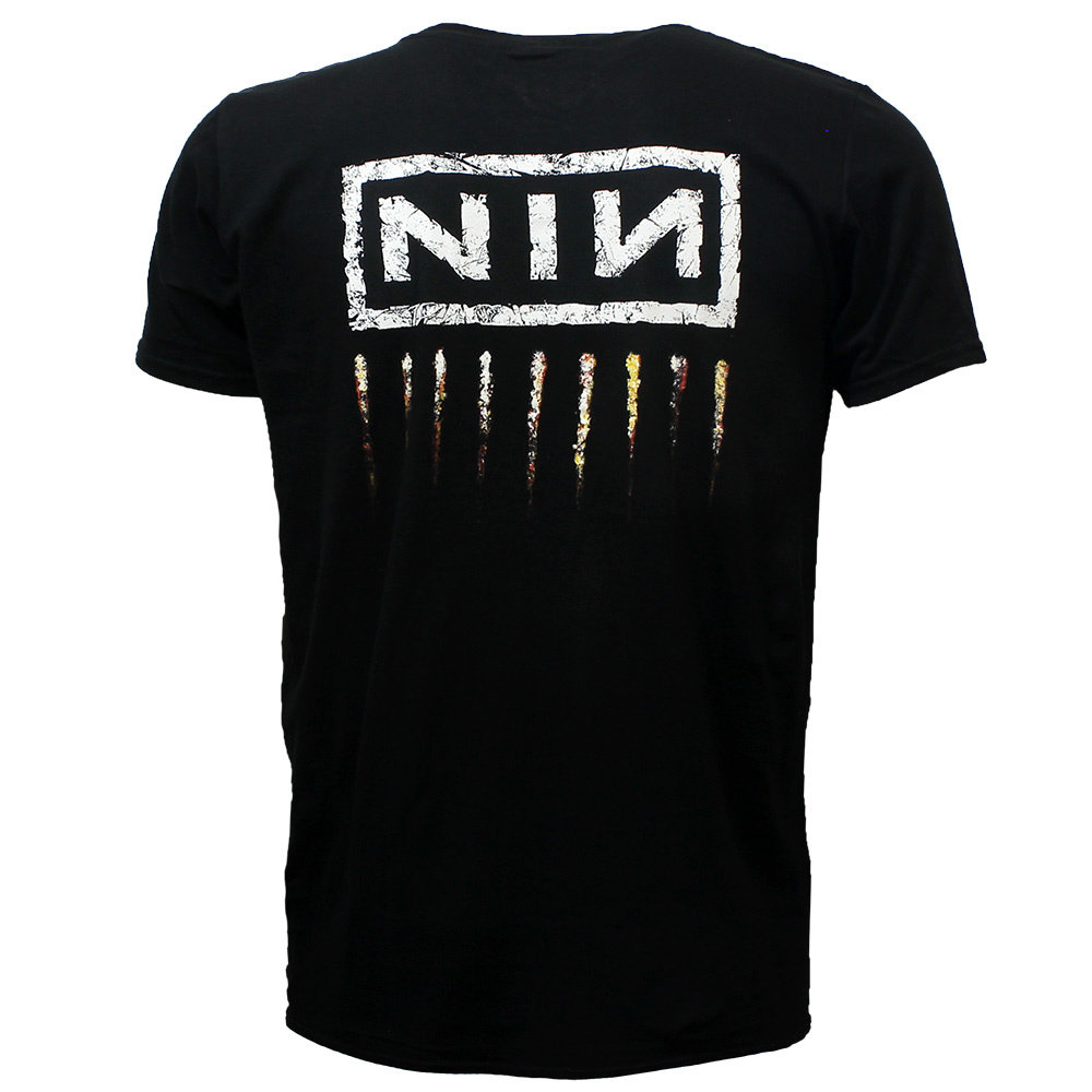 Band Merchandise Nine Inch Nails NIN Downward Spiral Band T-Shirt Zwart Band Merchandise Nine Inch Nails NIN Downward Spiral Band T-Shirt Zwart