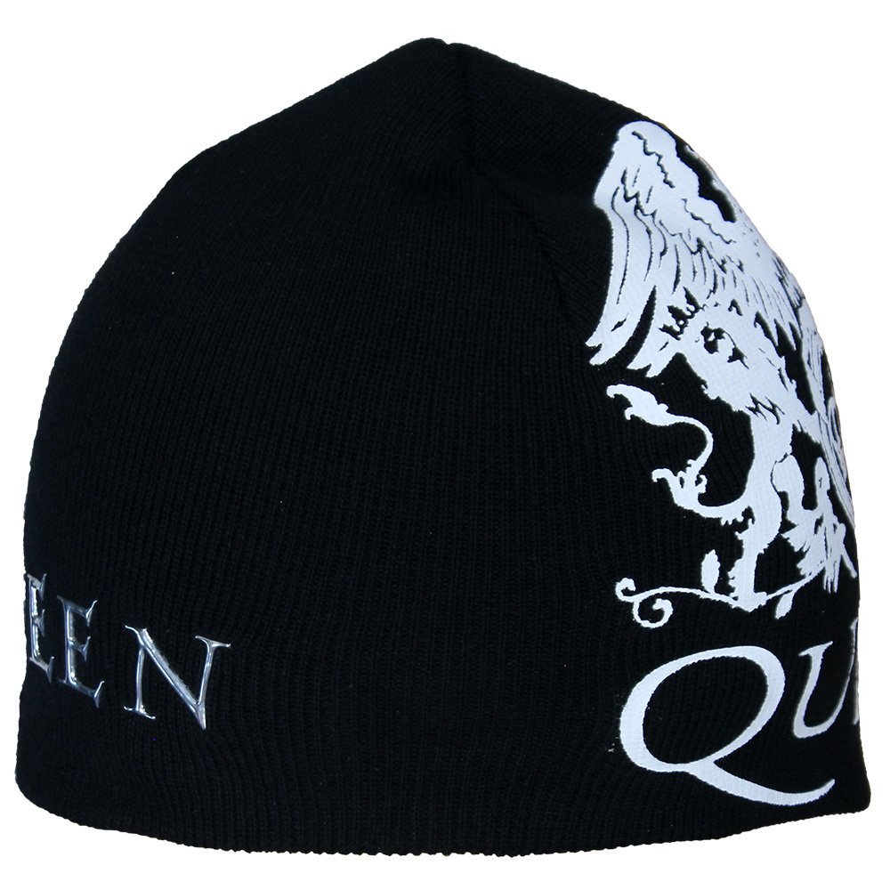 Band Merchandise Queen Crest Band Logo Beanie Muts Zwart - Officiële Merchandise | Popmerch.com Band Merchandise Queen Crest Band Logo Beanie Muts Zwart - Officiële Merchandise | Popmerch.com