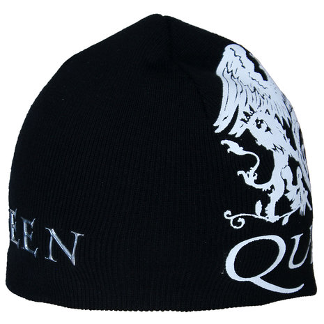 Band Merchandise Queen Crest Band Logo Beanie Muts Zwart - Officiële Merchandise | Popmerch.com Band Merchandise Queen Crest Band Logo Beanie Muts Zwart - Officiële Merchandise | Popmerch.com