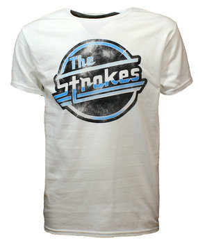 Band Merchandise The Strokes Distorted Logo OG Magna T-Shirt Weiß