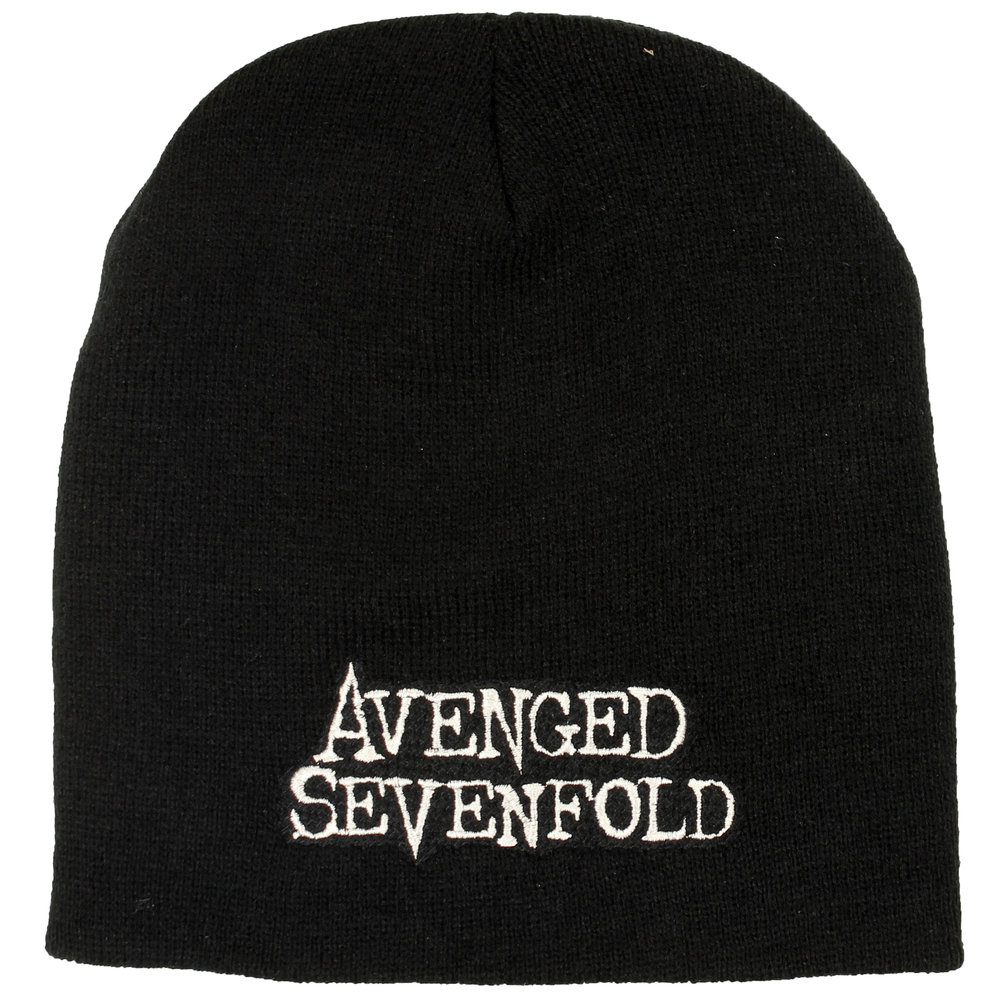Band Merchandise Avenged Sevenfold Band Logo Beanie Hat Black - Official Merchandise Band Merchandise Avenged Sevenfold Band Logo Beanie Hat Black - Official Merchandise