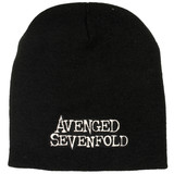 Band Merchandise Avenged Sevenfold A7X Logo Beanie Hat Black Band Merchandise Avenged Sevenfold A7X Logo Beanie Hat Black