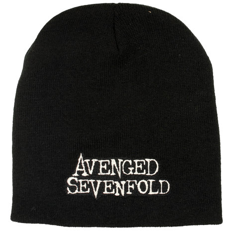 Band Merchandise Avenged Sevenfold Band Logo Beanie Hat Black - Official Merchandise Band Merchandise Avenged Sevenfold Band Logo Beanie Hat Black - Official Merchandise