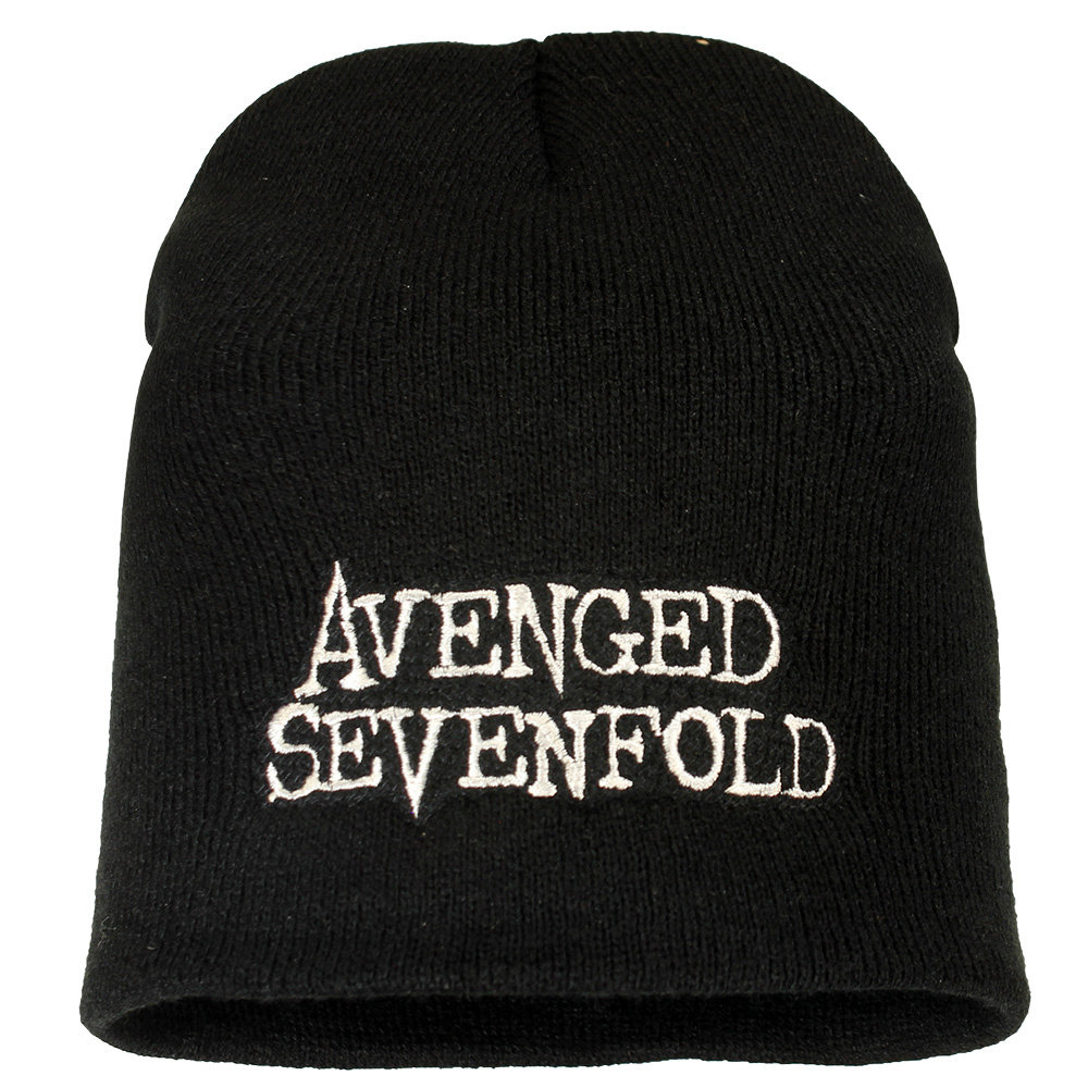 Band Merchandise Avenged Sevenfold Band Logo Beanie Hat Black - Official Merchandise Band Merchandise Avenged Sevenfold Band Logo Beanie Hat Black - Official Merchandise