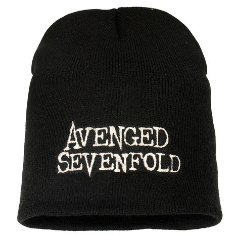Band Merchandise Avenged Sevenfold Band Logo Beanie Hat Black - Official Merchandise Band Merchandise Avenged Sevenfold Band Logo Beanie Hat Black - Official Merchandise