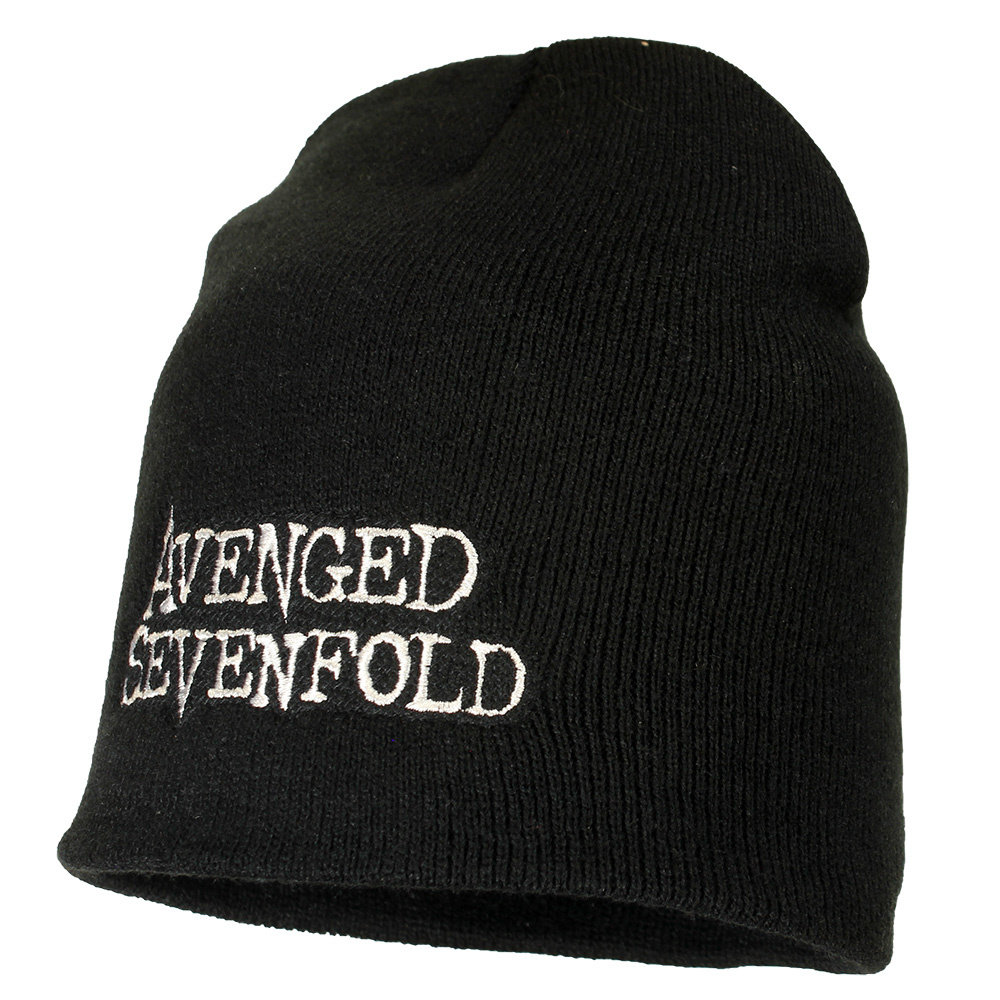 Band Merchandise Avenged Sevenfold Band Logo Beanie Hat Black - Official Merchandise Band Merchandise Avenged Sevenfold Band Logo Beanie Hat Black - Official Merchandise