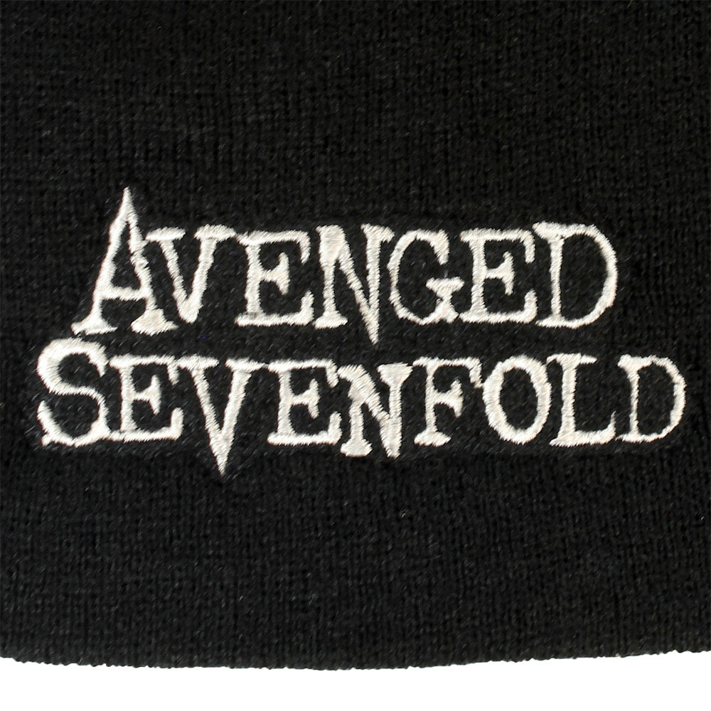 Band Merchandise Avenged Sevenfold Band Logo Beanie Hat Black - Official Merchandise Band Merchandise Avenged Sevenfold Band Logo Beanie Hat Black - Official Merchandise