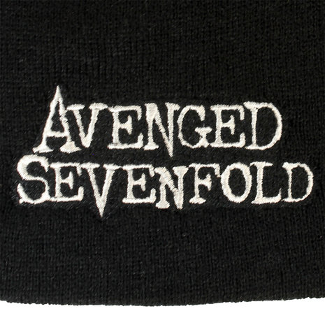 Band Merchandise Avenged Sevenfold Band Logo Beanie Hat Black - Official Merchandise Band Merchandise Avenged Sevenfold Band Logo Beanie Hat Black - Official Merchandise