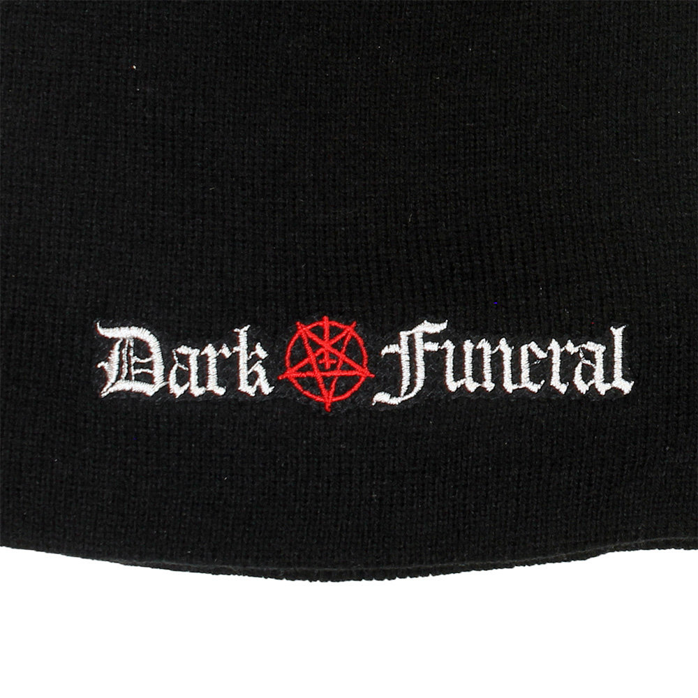 Band Merchandise Dark Funeral Band Logo Beanie Mütze Schwarz – Offizielles Merchandise Band Merchandise Dark Funeral Band Logo Beanie Mütze Schwarz – Offizielles Merchandise