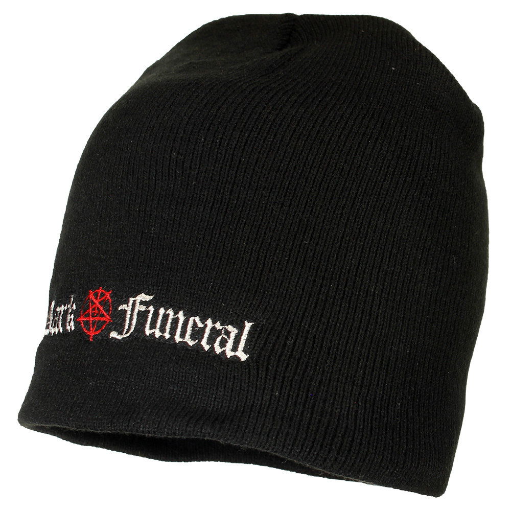 Band Merchandise Dark Funeral Band Logo Beanie Mütze Schwarz – Offizielles Merchandise Band Merchandise Dark Funeral Band Logo Beanie Mütze Schwarz – Offizielles Merchandise
