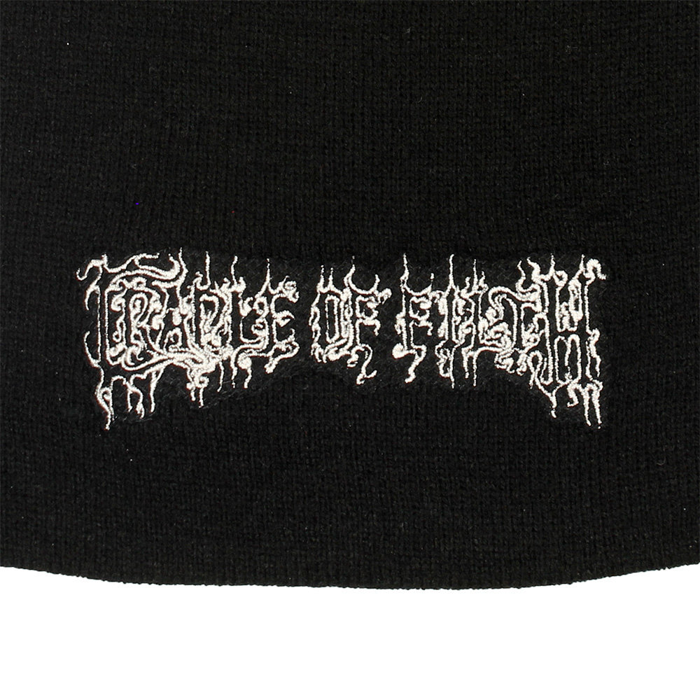 Band Merchandise Cradle Of Filth Band Logo Beanie Muts Zwart - Officiële Merchandise Band Merchandise Cradle Of Filth Band Logo Beanie Muts Zwart - Officiële Merchandise
