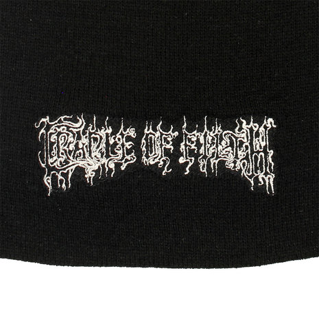 Band Merchandise Cradle Of Filth Band Logo Beanie Muts Zwart - Officiële Merchandise Band Merchandise Cradle Of Filth Band Logo Beanie Muts Zwart - Officiële Merchandise