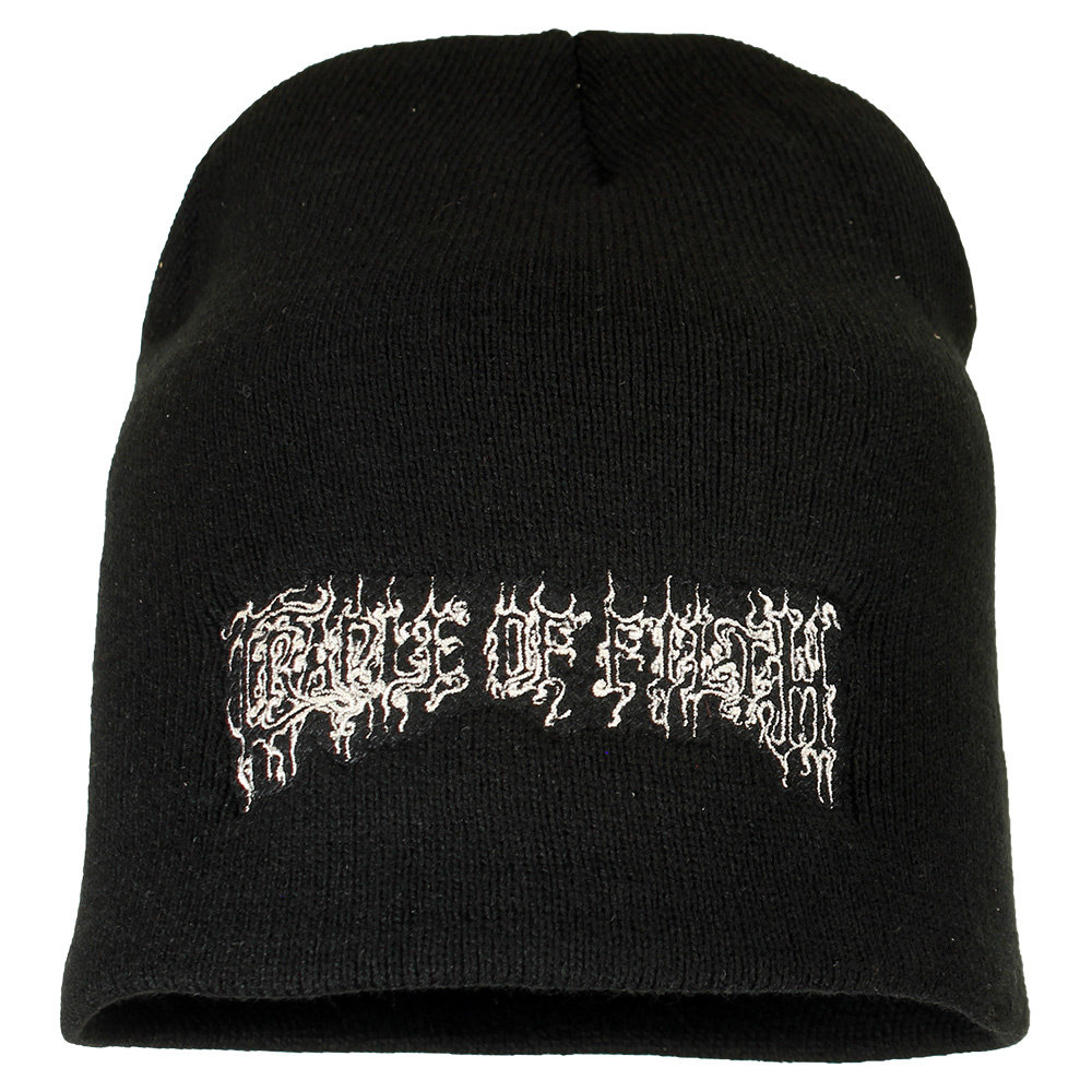 Band Merchandise Cradle Of Filth Band Logo Beanie Muts Zwart - Officiële Merchandise Band Merchandise Cradle Of Filth Band Logo Beanie Muts Zwart - Officiële Merchandise