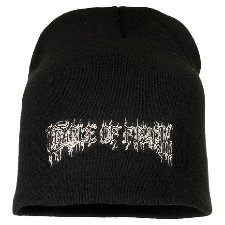 Band Merchandise Cradle Of Filth Band Logo Beanie Muts Zwart - Officiële Merchandise Band Merchandise Cradle Of Filth Band Logo Beanie Muts Zwart - Officiële Merchandise