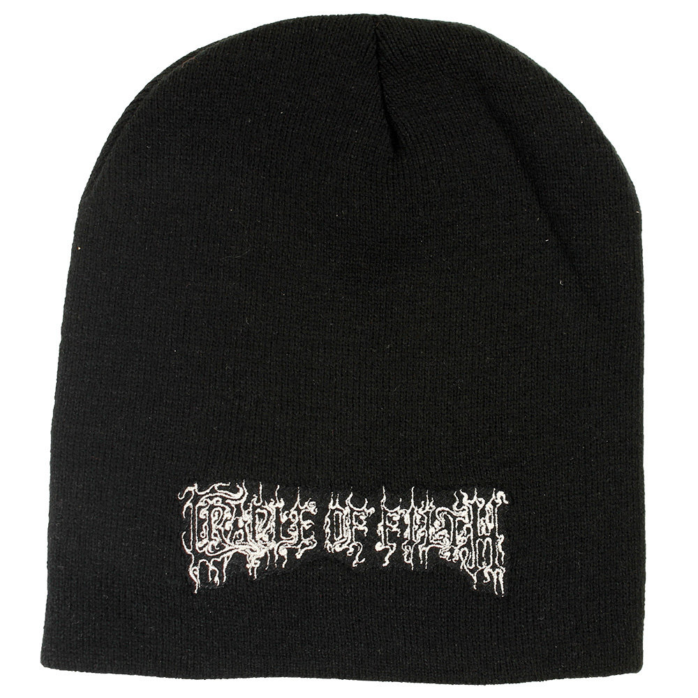 Band Merchandise Cradle Of Filth Band Logo Beanie Muts Zwart - Officiële Merchandise Band Merchandise Cradle Of Filth Band Logo Beanie Muts Zwart - Officiële Merchandise