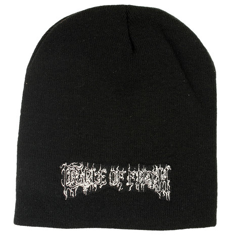 Band Merchandise Cradle Of Filth Band Logo Beanie Muts Zwart - Officiële Merchandise Band Merchandise Cradle Of Filth Band Logo Beanie Muts Zwart - Officiële Merchandise
