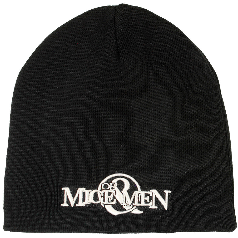 Band Merchandise Of Mice & Men Band Logo Beanie Mütze Schwarz – Offizielles Merchandise Band Merchandise Of Mice & Men Band Logo Beanie Mütze Schwarz – Offizielles Merchandise
